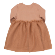 Сукня ПЛ399 трикотаж-рубчик Бембі G00-бежевий - Фото №4