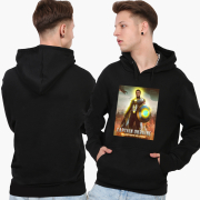 Худі чоловічий Captain Ukraine MobiPrint 9225-3692 чорний - Фото №4