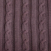 Плед в'язаний бавовняний Exclusive Nature Прованс шоколадний - Фото №7