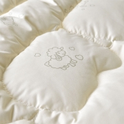 Ковдра у ліжечко вовняна Wool Classic Papaella 8-11679 молочна - Фото №4