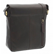 Чоловіча шкіряна сумка-месенджер Visconti S-7 brown - Фото №3