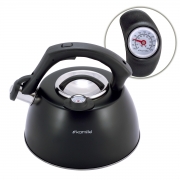 Чайник зі свистком та термометром Kamille 3л 1077A - Фото №5