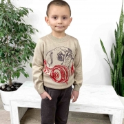 Джемпер для хлопчика Мопс Прованс 015335 бежевий - Фото №3