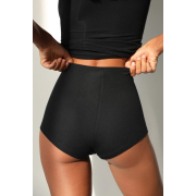 Труси-брифи жіночі 24114 модаловий рубчик German Volf чорний - Фото №4