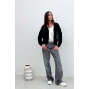 Кардиган в'язаний жіночий Grace Art Knit чорний - Фото №3