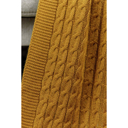 Плед в'язаний Happy fall Kosa Прованс охра - Фото №3