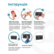 Крючок клейкий Art Double Black Fabrika FK0219 - Фото №5