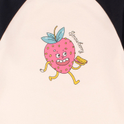 Лонгслив для девочки ФТ49 супрем Бемби Y20-черный-молочный - Фото №4