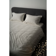 Комплект постільної білизни SoundSleep Stonewash Adriatic milky молочний - Фото №8