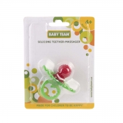 Прорізувач-масажер силіконовий Малинка Baby Team AKT-4007 - Фото №4