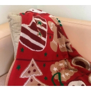 Плед новорічний акриловий Печиво Прованс - Фото №4