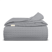 Дитячий вафельний плед-покривало Smoky Waffle Weave Cosas - Фото №3