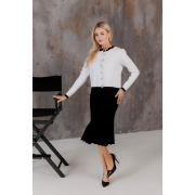 Спідниця-плісе в'язана міді Art Knit чорний - Фото №3