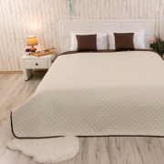 Двусторонее покрывало Барселона Руно шоколадно-молочное - Фото №3