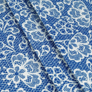 Рушник кухонний вафельний Мереживо Home Line синій - Фото №3