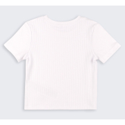 Футболка для девочки ФТ53 трикотаж-рубчик Бемби 100-белый - Фото №3