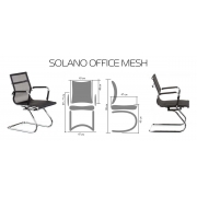 Офісне крісло Solano Office Mesh Black Special4You E5869 - Фото №3