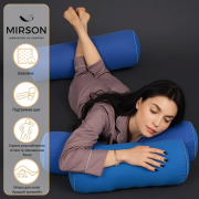 Подушка-валик 8122 Naturale Line 19-4150 Ofelia EcoSilk бязь MirSon - Фото №6