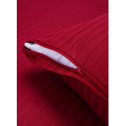 Наволочка на блискавці Bordo страйп-сатин Good-Dream бордовий - Фото №4