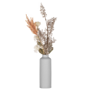 Ваза порцелянова 8х22.7 см Liguria Ardesto AR3803G сіра - Фото №5