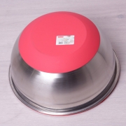 Миска Kamille 30х14см з нержавіючої сталі c антискользящим дном 4352 - Фото №4