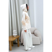 Худі жіноче в'язане Vibe Cotton Art Knit молочний - Фото №8