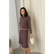 Жакет в'язаний жіночий Gabriel Art Knit шоколад - Фото №7