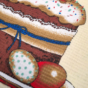 Рушник великодній вафельний кухонний Смачної паски Emily бежевий - Фото №7