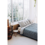 Покривало декоративне двостороннє Tahiti темно-сірий-світло-сірий Sonex - Фото №4