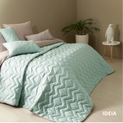 Покривало Izzi Ideia м'ята-сіре - Фото №3