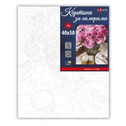 Картина за номерами 40х50 см Півонії та ранок Santi 955762 - Фото №3