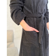 Халат кімоно махровий унісекс SoundSleep чорний - Фото №5