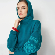 Худі жіноче Поділля Lesia аквамарин - Фото №4