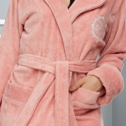 Жіночий халат Nusa NS-4035 пудра - Фото №3