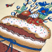 Рушник великодній вафельний кухонний Смачної паски Emily бежевий - Фото №6