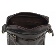 Чоловіча шкіряна сумка-месенджер Visconti S-7 brown - Фото №5