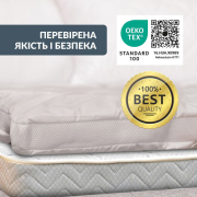 Наматрацник антиалергенний суперщільний Дабл Ideia з гумками по кутах - Фото №13