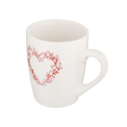 Чашка керамічна 320 мл Heart Ardesto AR3467W біла - Фото №3