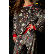 Костюм домашній жіночий велсофт German Volf 25143 комбінований - Фото №6