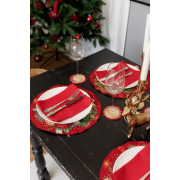 Серветка кругла новорічна гобеленова Present Прованс - Фото №4