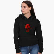 Худи женский группа Gorillaz MobiPrint 8921-2016 черный - Фото №3