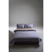 Покривало з наволочками бавовняне Bardoc SoundSleep двостороннє графіт+сірий - Фото №13